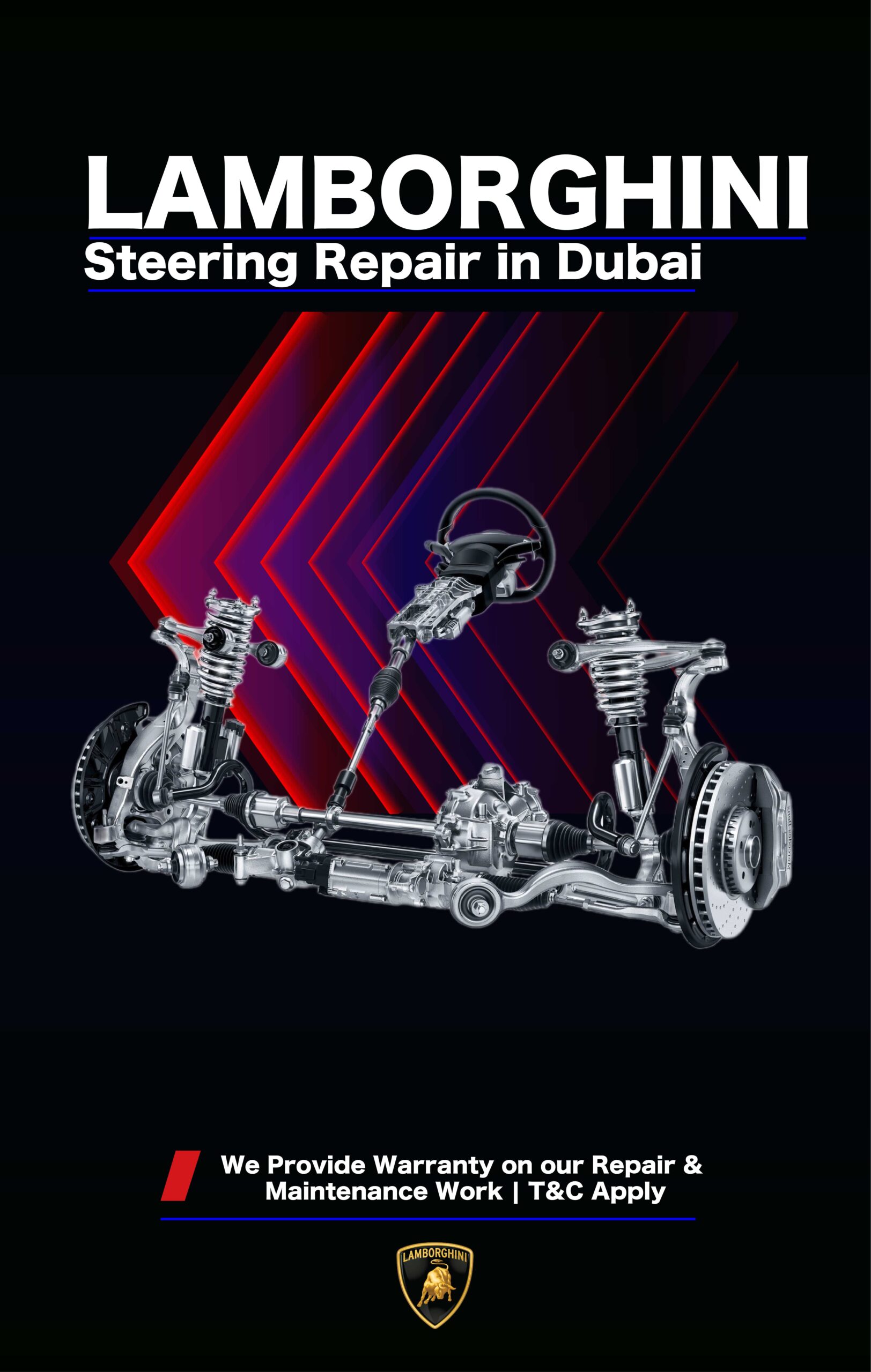 Lamborghini Steering Repair and Service in Dubai