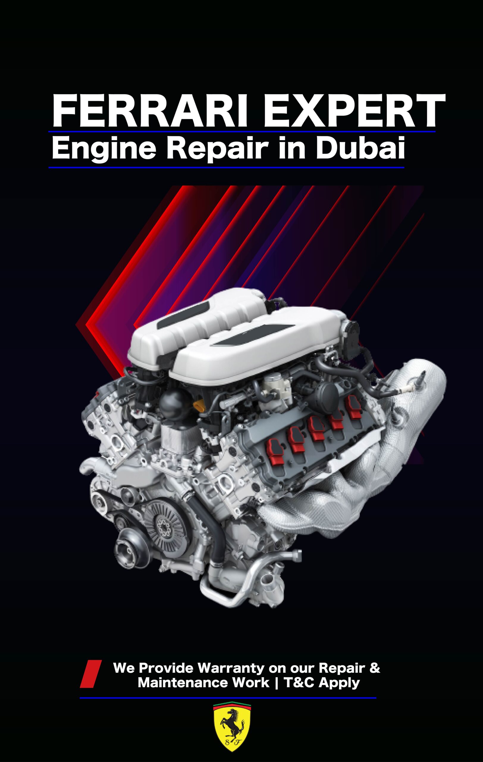 Expert Ferrari Engine Repair Services in Dubai