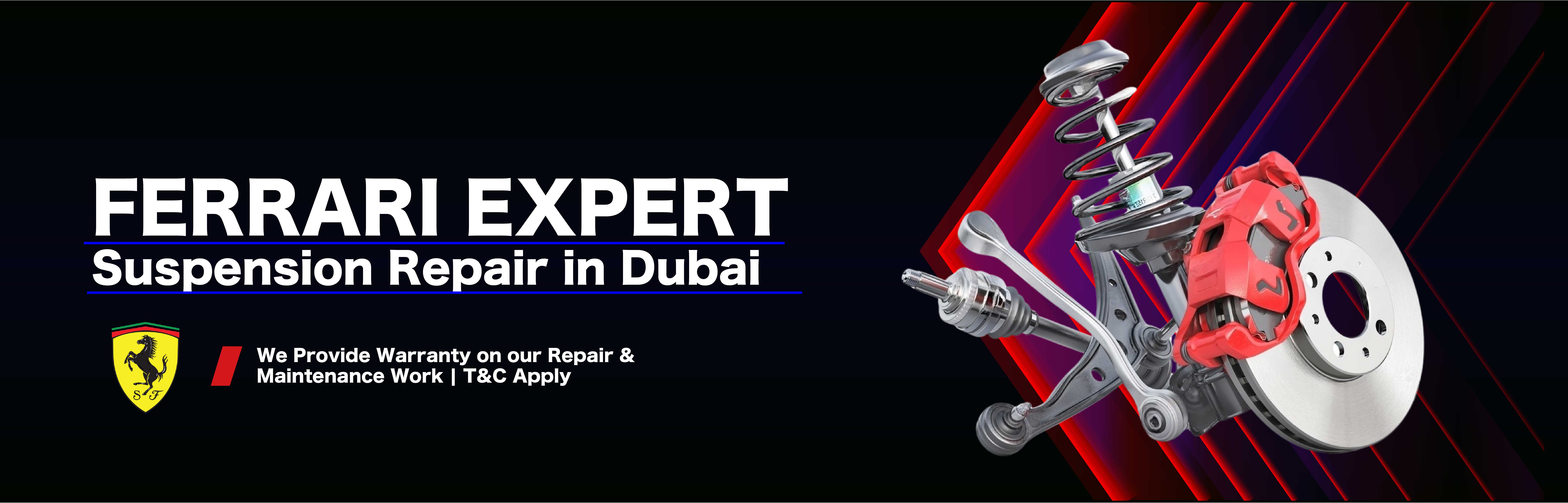 Ferrari Suspension Replacement in Dubai