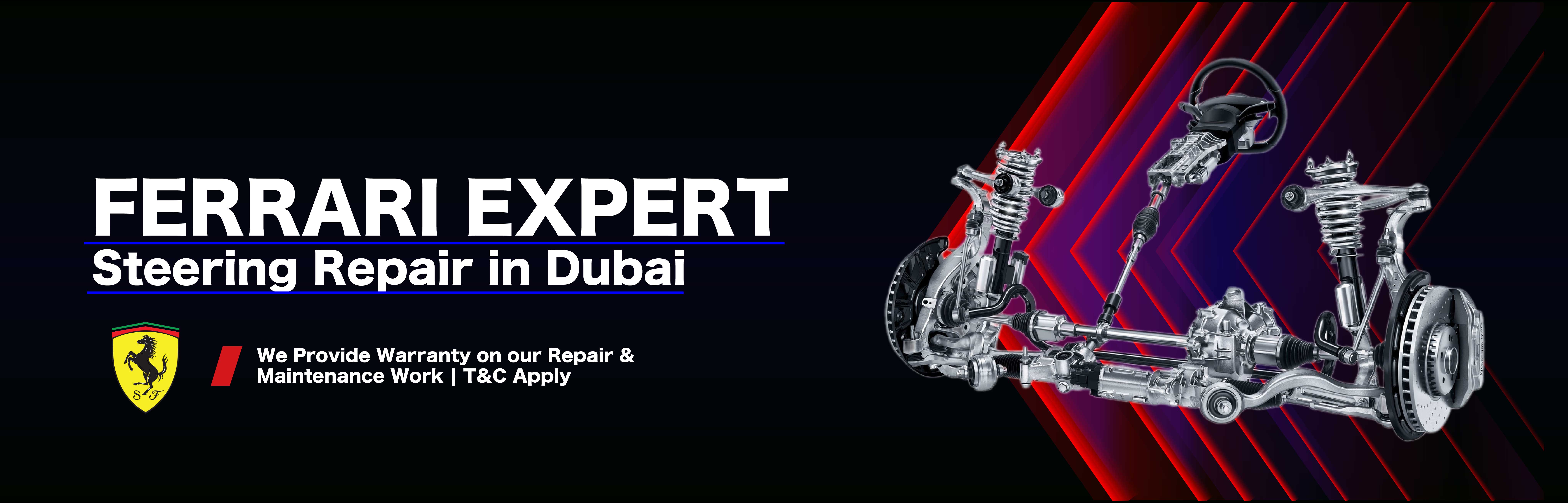 Ferrari Steering Repair and Service in Dubai: