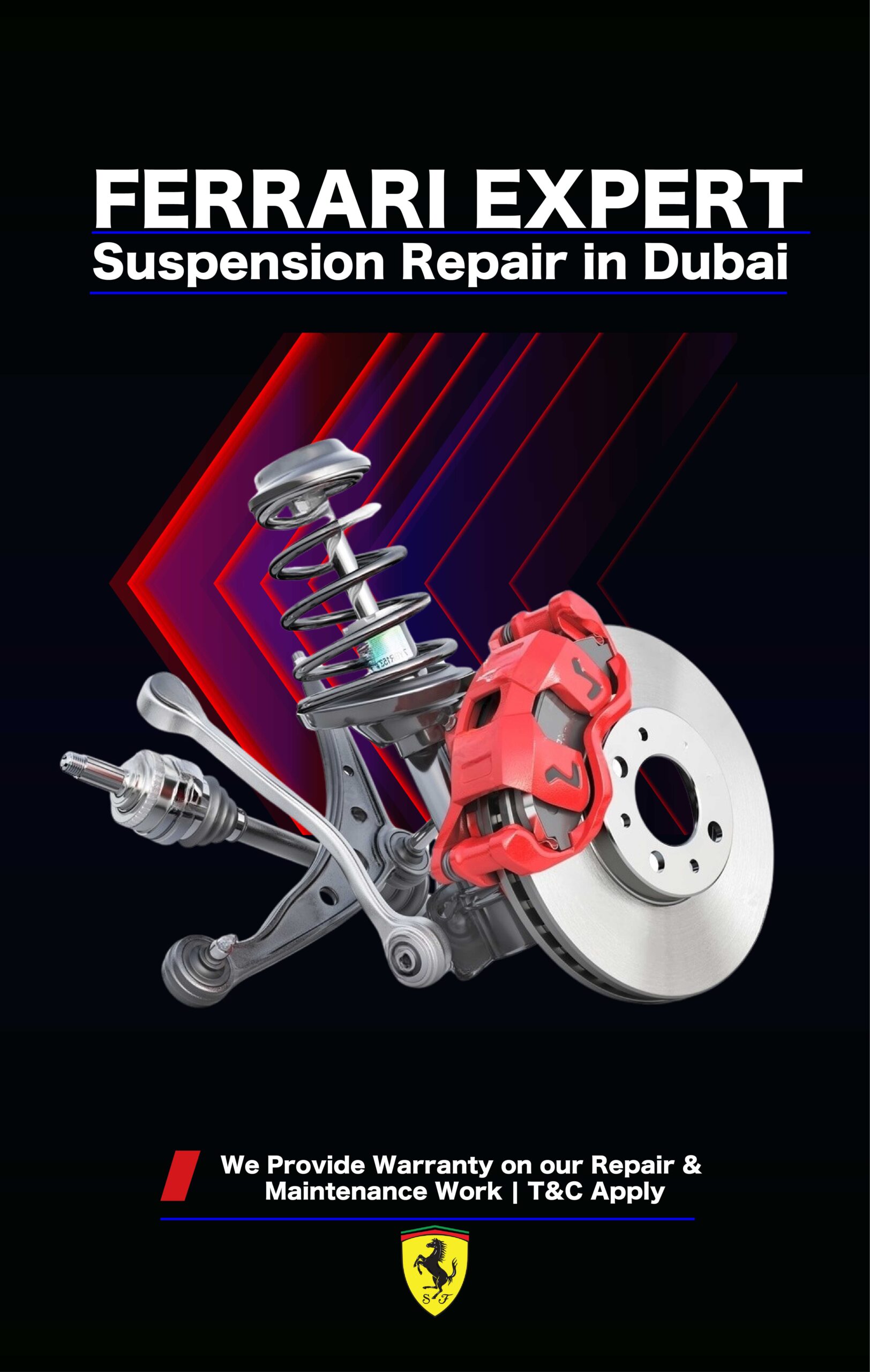 Ferrari Suspension Replacement in Dubai