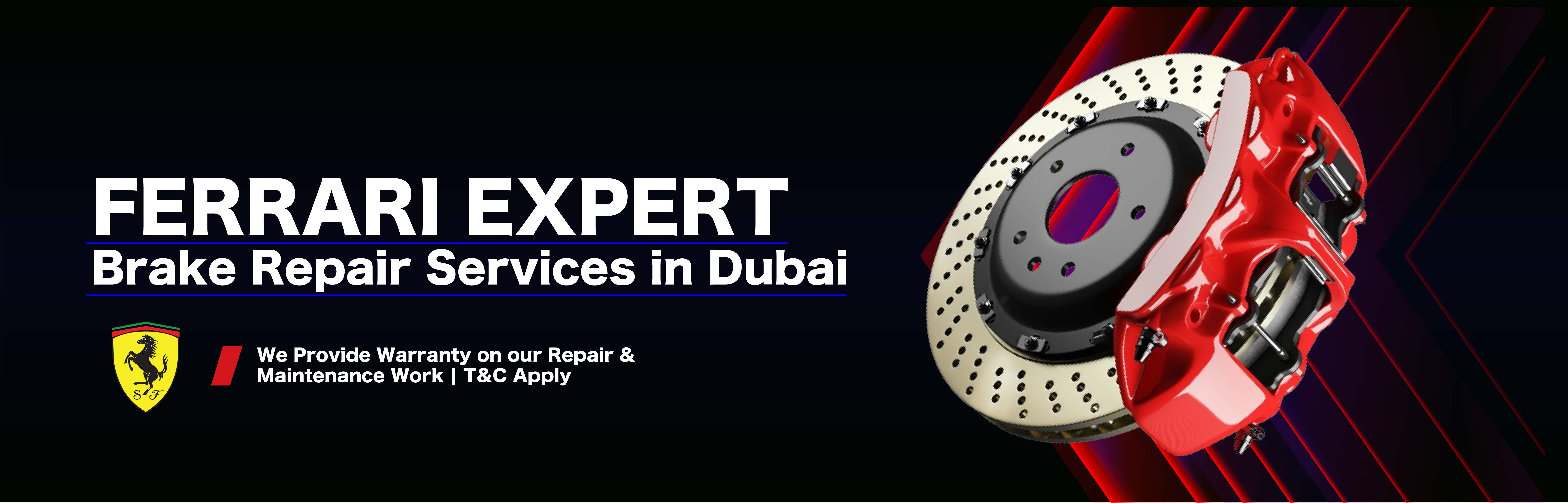 Ferrari Brake Repair Service in Dubai