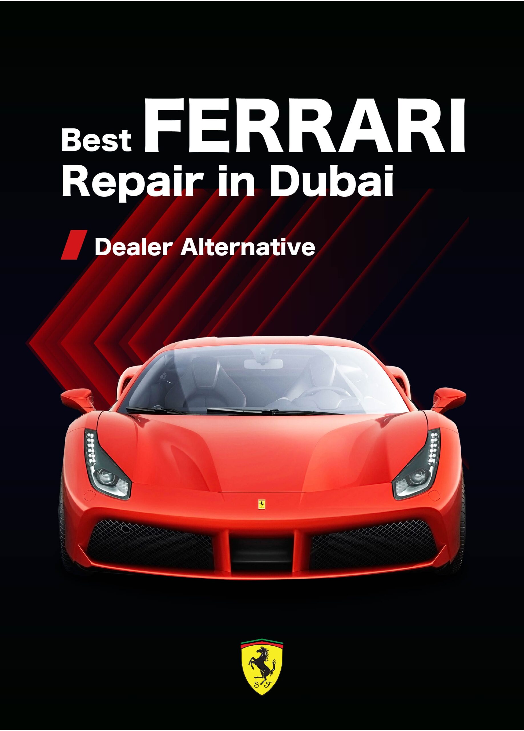 Ferrari 296 GTB Bonnet Repair and Repaint