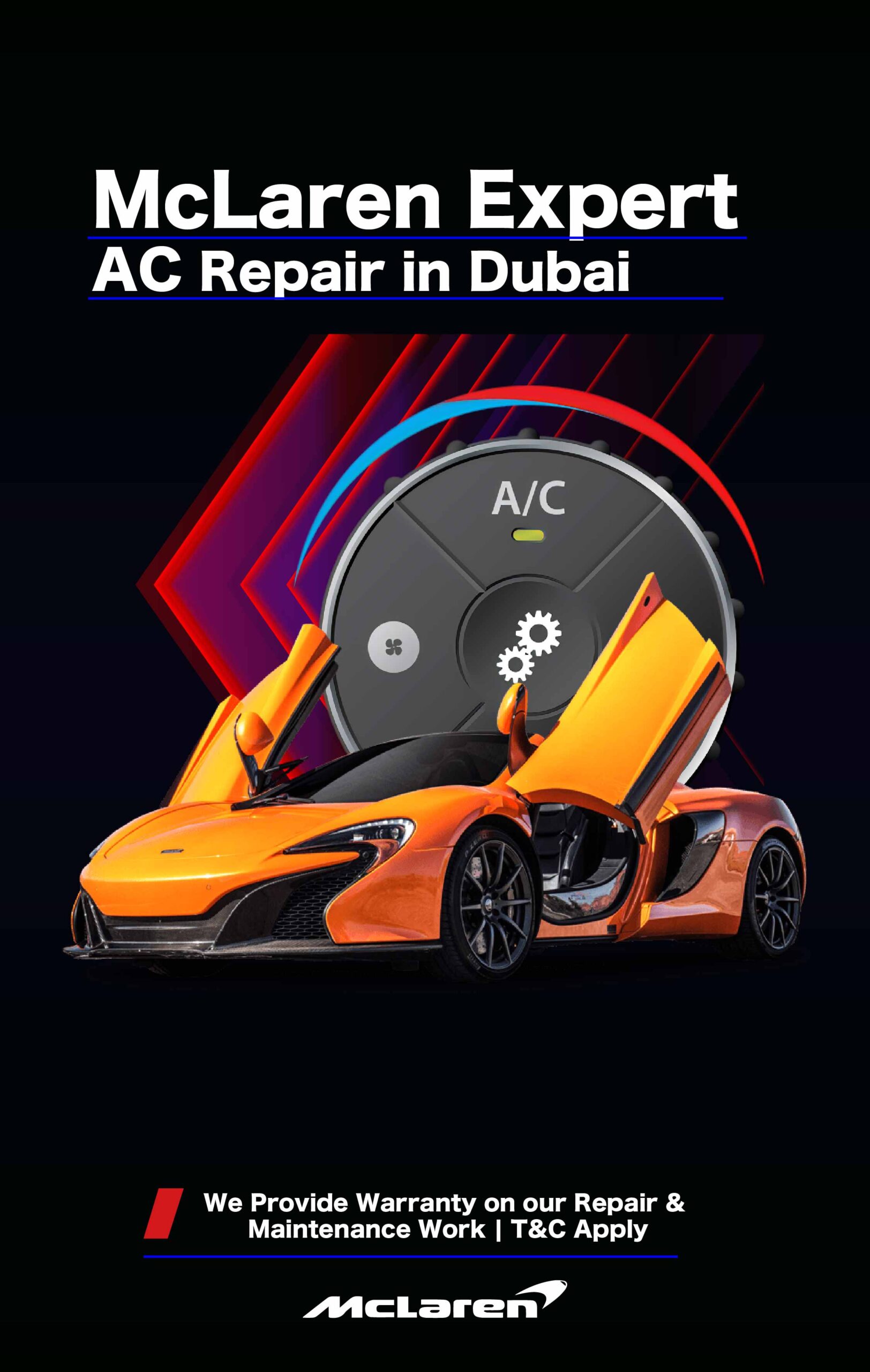 McLaren AC Repair and Service in Dubai