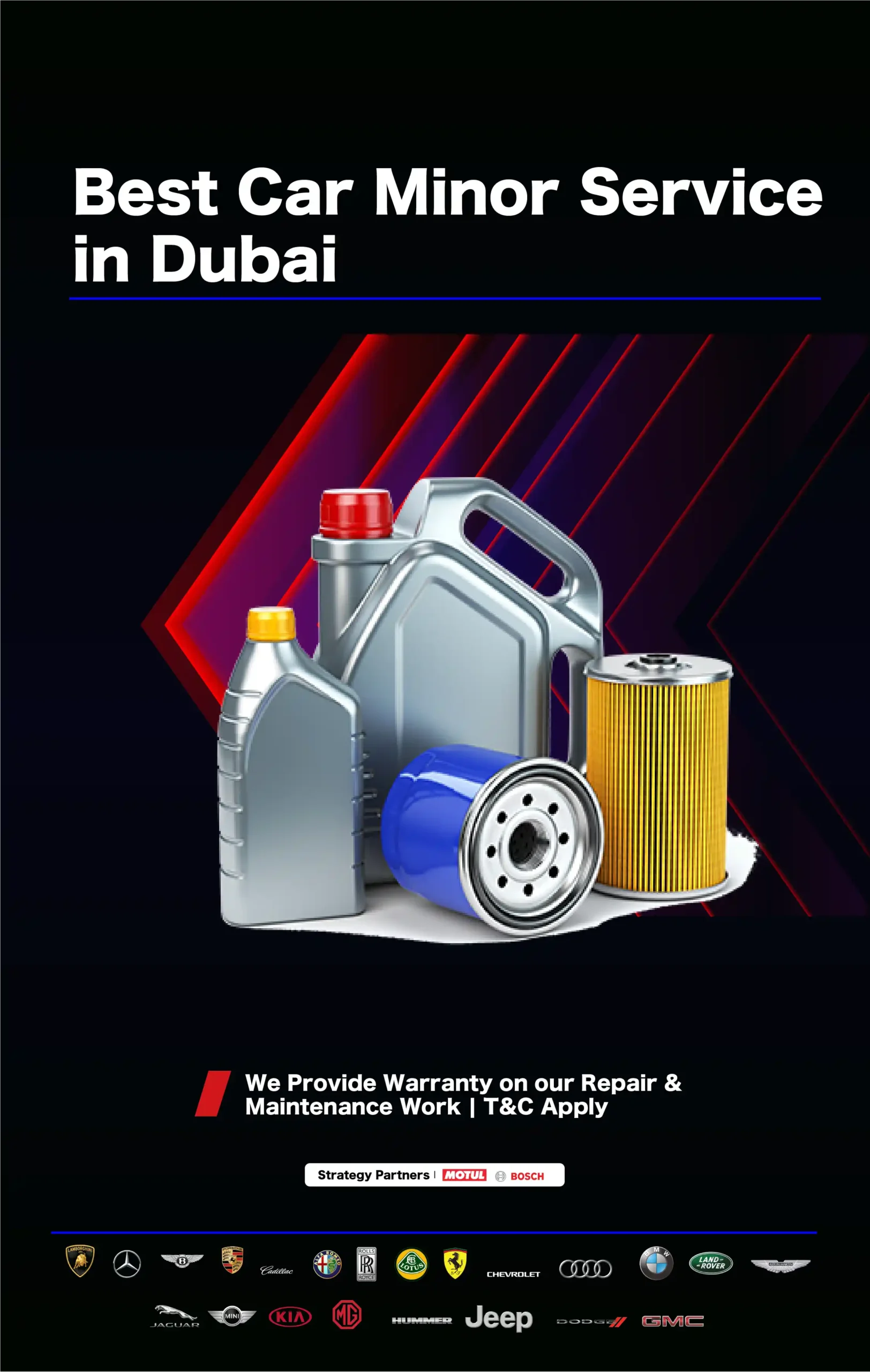 Comprehensive Hummer Minor Service Package in Dubai: