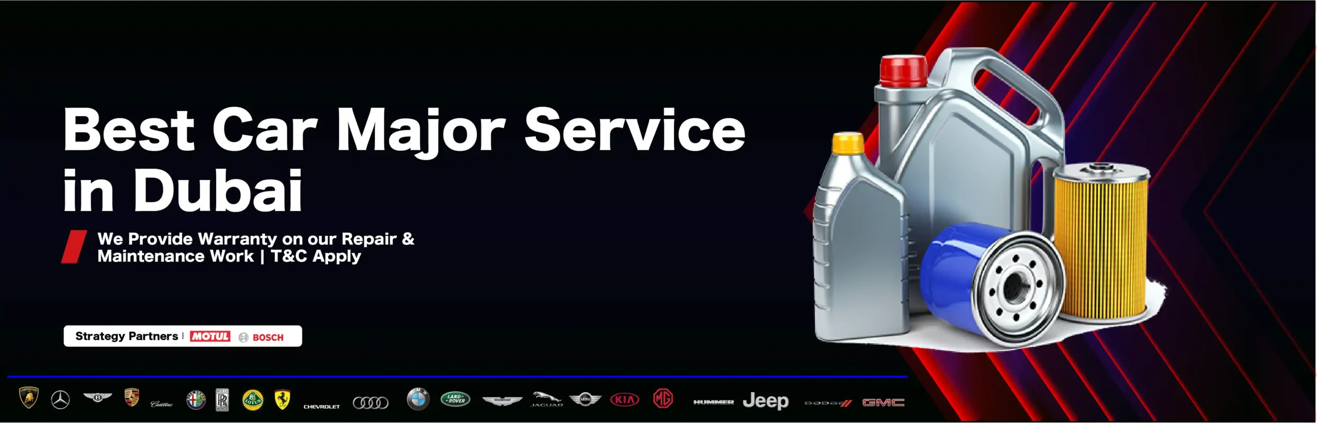 Comprehensive Chevrolet Major Service Package in Dubai