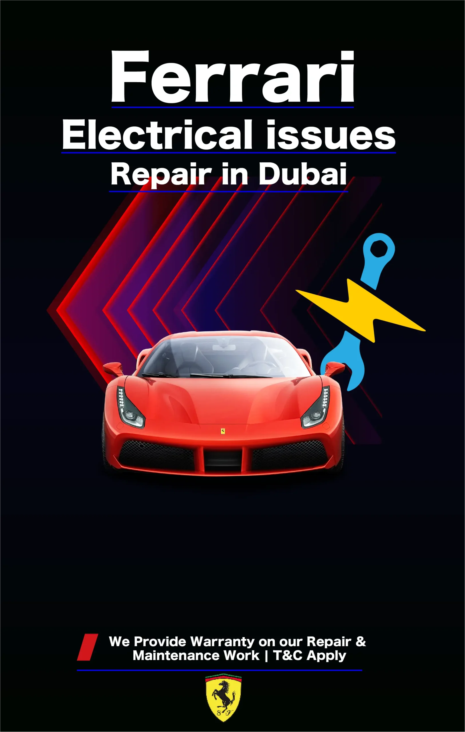 Ferrari Electrical System Repair Service in Dubai