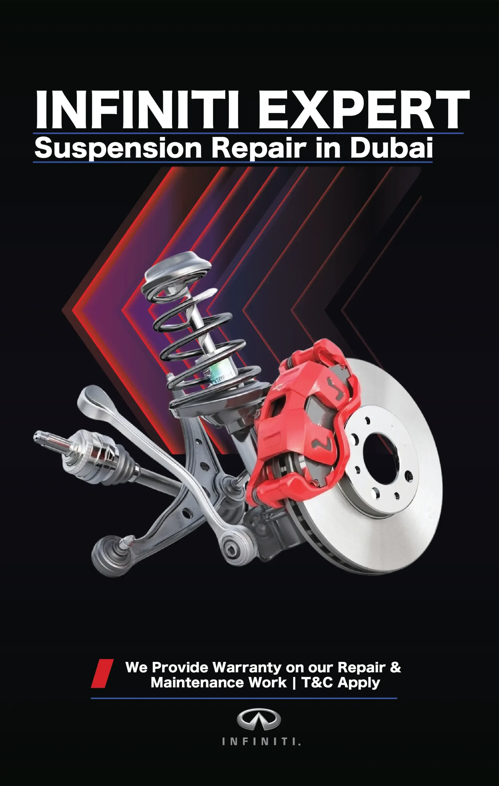 Infiniti Suspension Repair and Replacement in Dubai