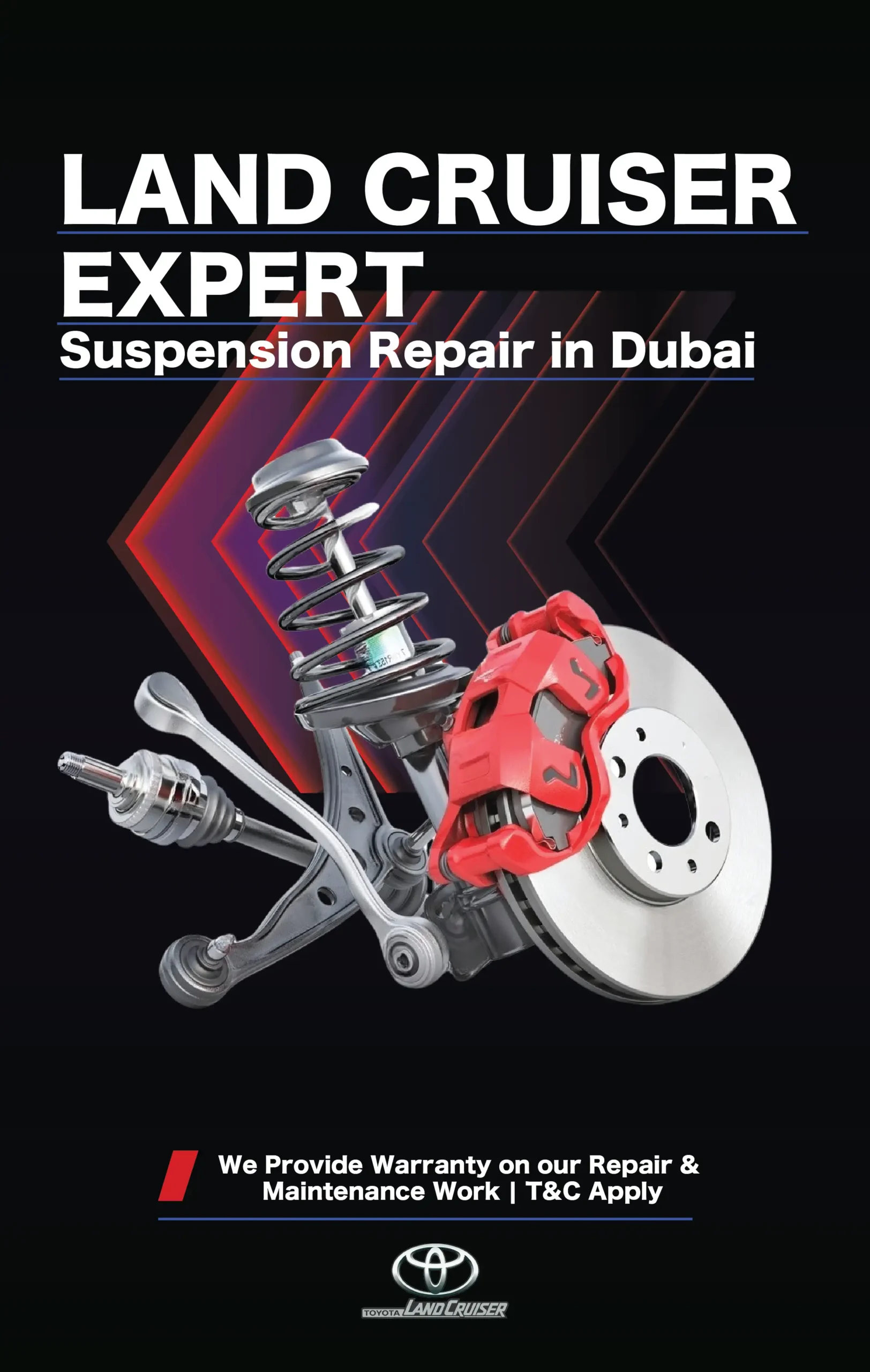 Land Cruiser Suspension Repair in Dubai