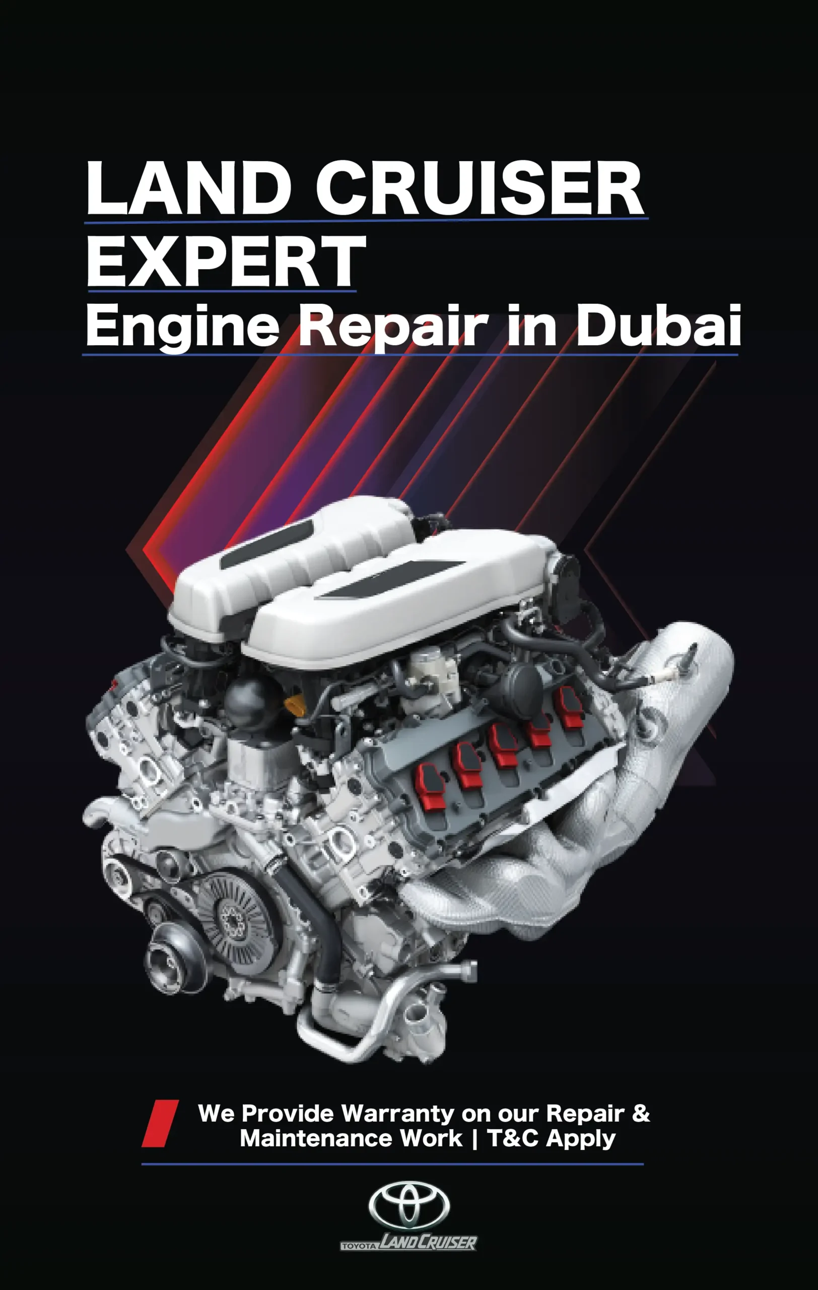 Land Cruiser Engine Repair Services in Dubai