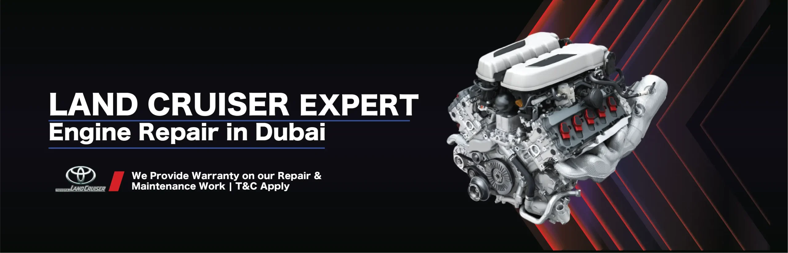 Land Cruiser Engine Repair Services in Dubai