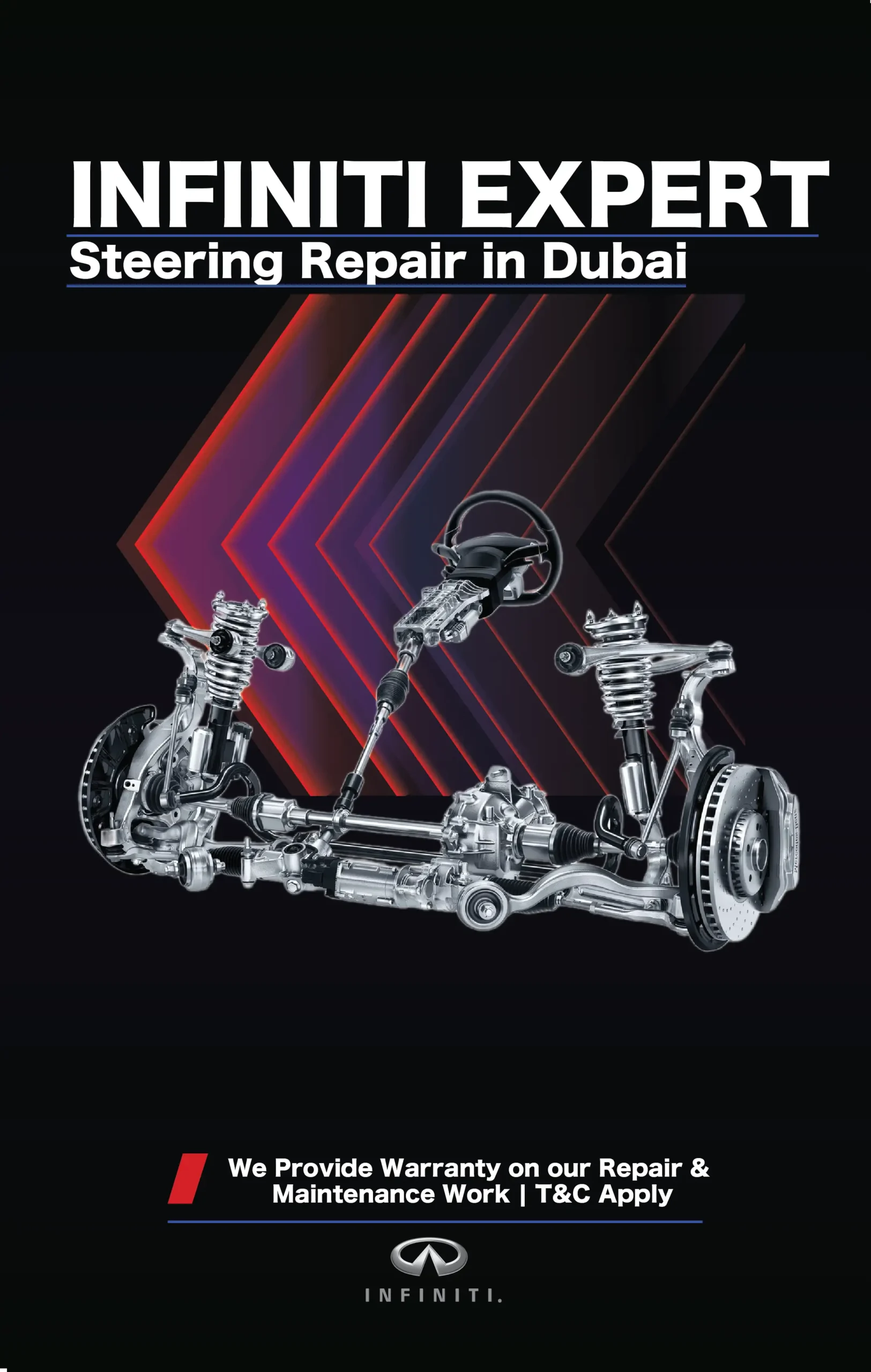 Infiniti Steering Repair and Service in Dubai