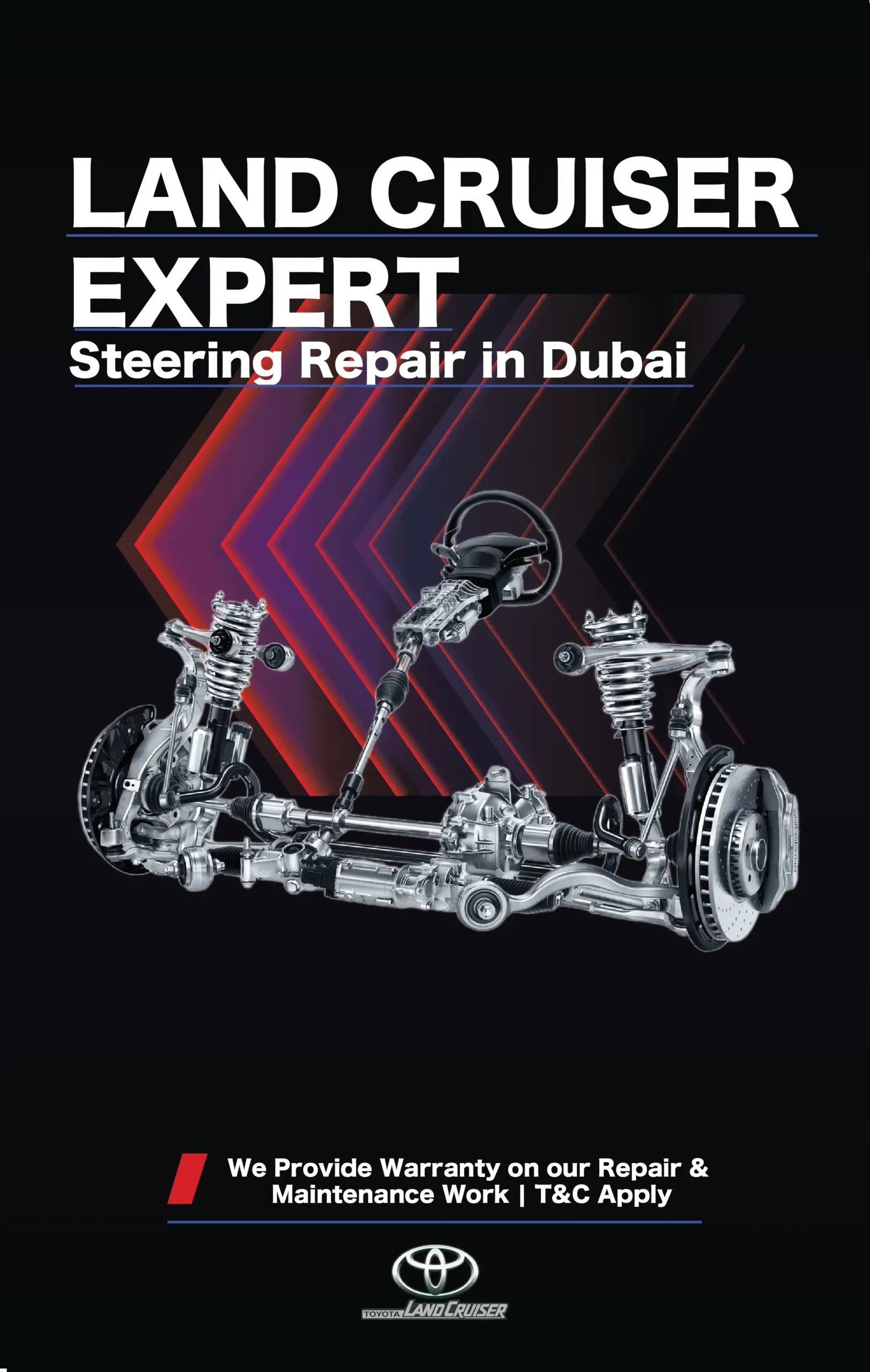 Land Cruiser Steering Repair and Service in Dubai: