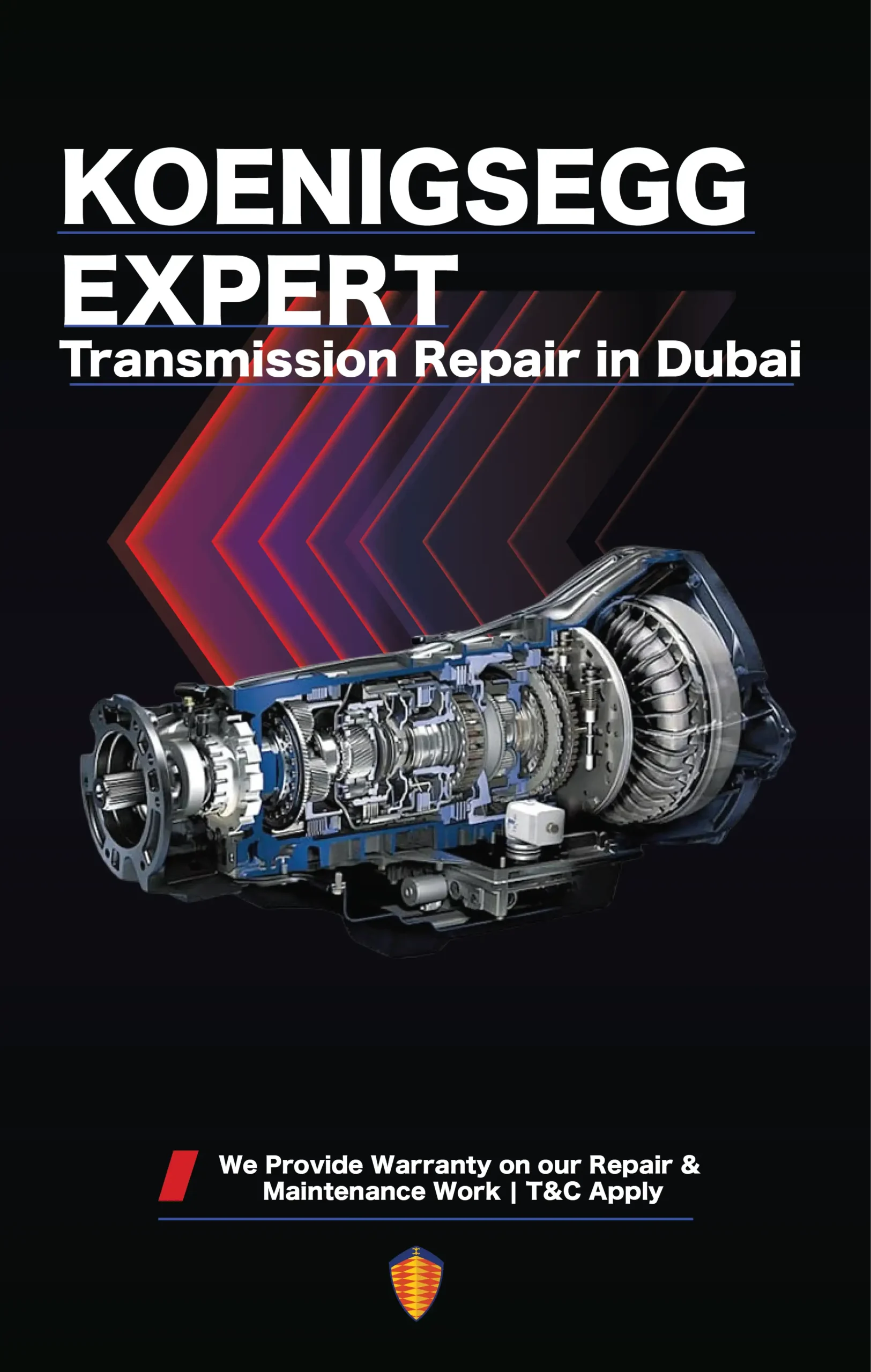 Expert Koenigsegg Transmission Repair Services in Dubai