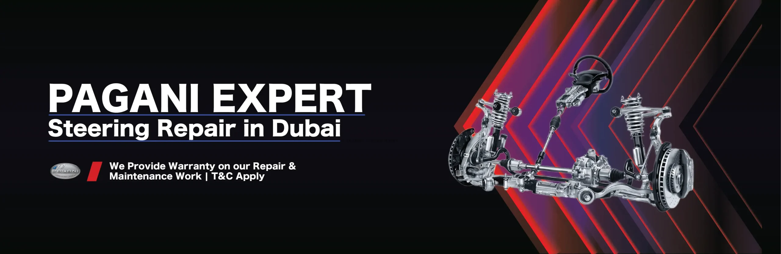 Pagani Steering Repair and Service in Dubai