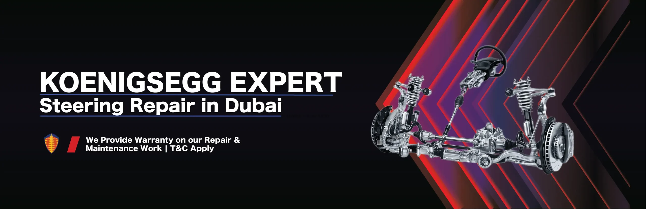 Koenigsegg Steering Repair and Service in Dubai