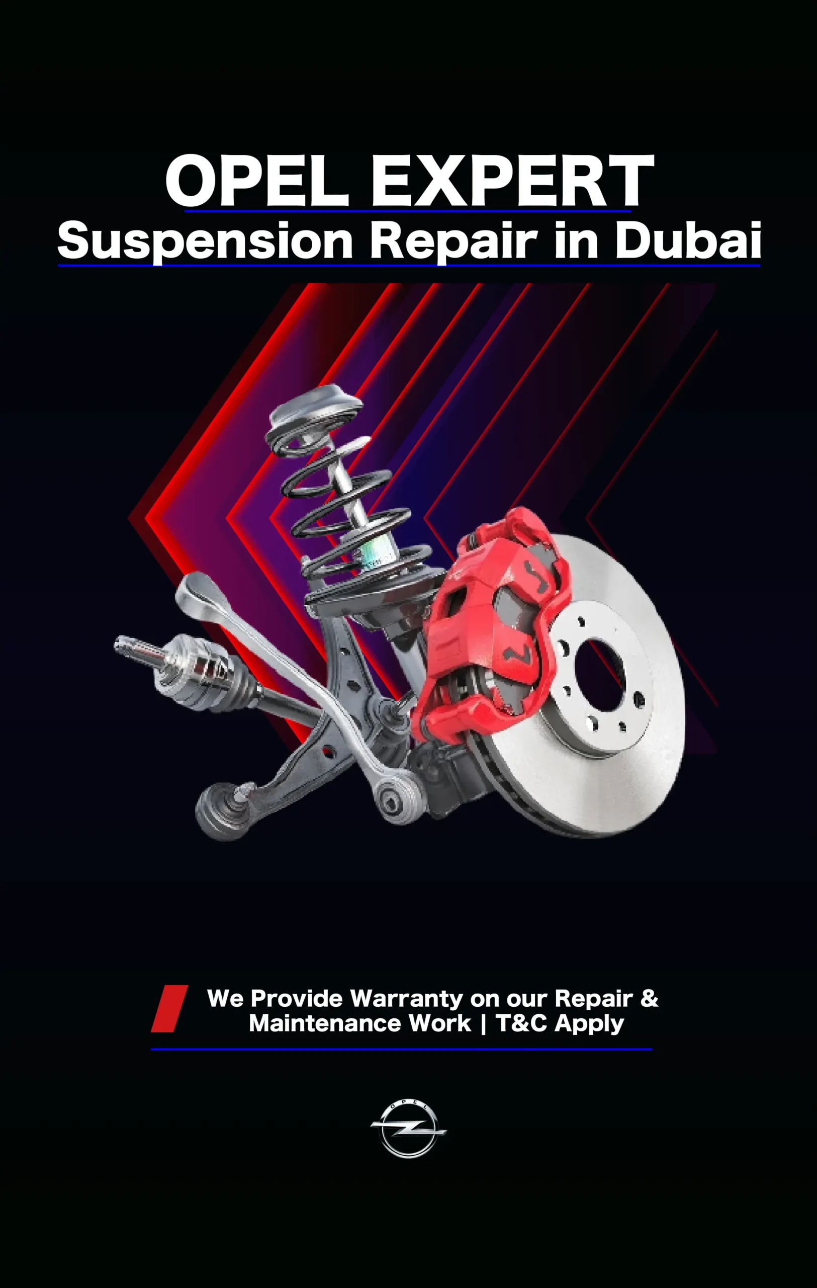 Opel Suspension Repair and Replacement in Dubai