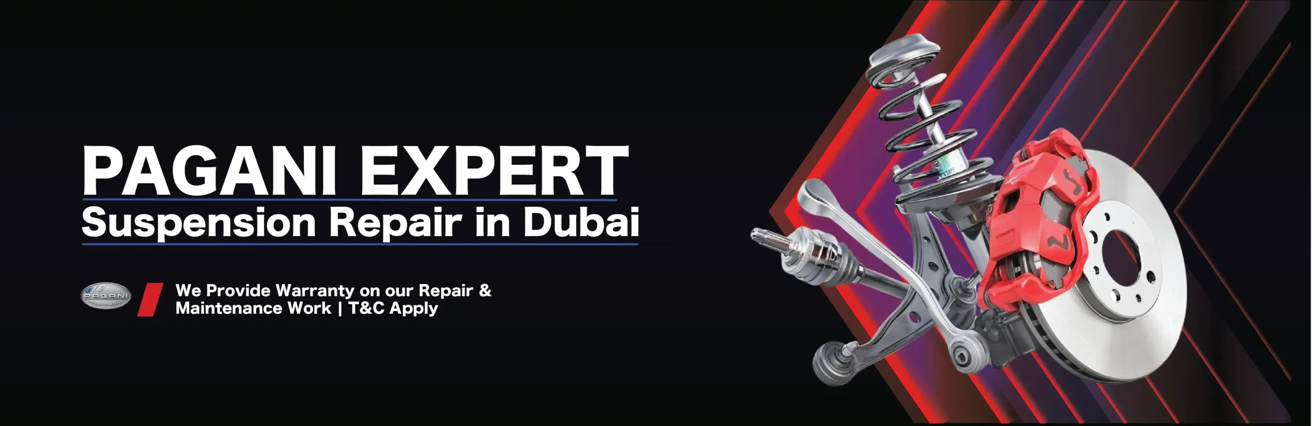 Pagani Suspension Repair and Replacement in Dubai