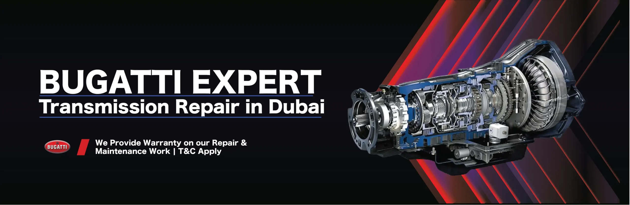 Expert Bugatti Transmission Repair Services in Dubai