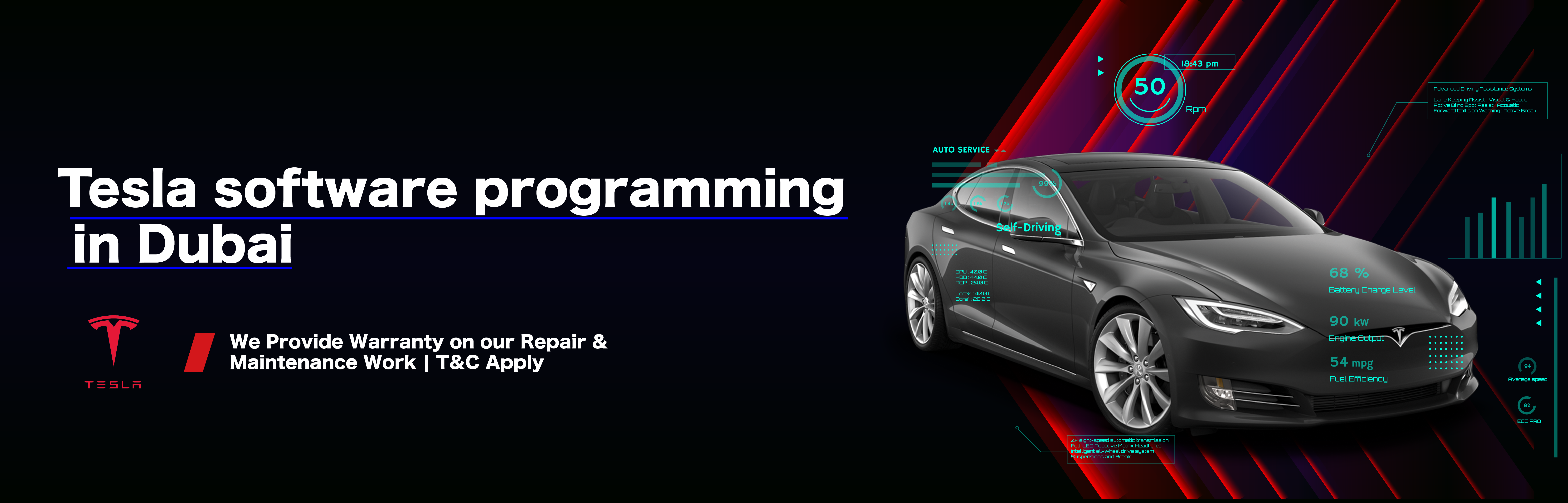 Premier Tesla Software Programming Services in Dubai