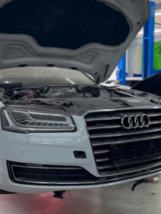 Audi A6 engine replacement service at The Car Lab Dubai