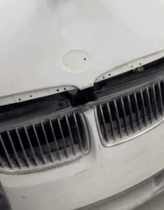 BMW 7 Series G70 before full paint and base coating in Dubai