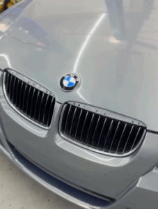 Close up of BMW 7 Series G70 after full paint and base coating