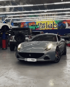Completed Ferrari California T service ensuring optimal performance