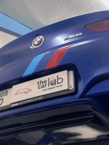 Comprehensive major service being performed on a BMW M6 at our Dubai center