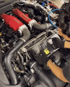 Ferrari California T undergoing full inspection and service