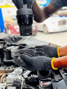 Technician Performing the Lamborghini Urus Service in Dubai