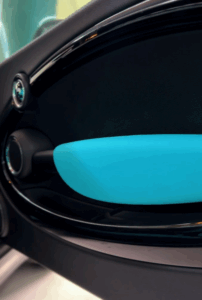 Mini Cooper S dashboard and door panel upholstery enhancement in Dubai