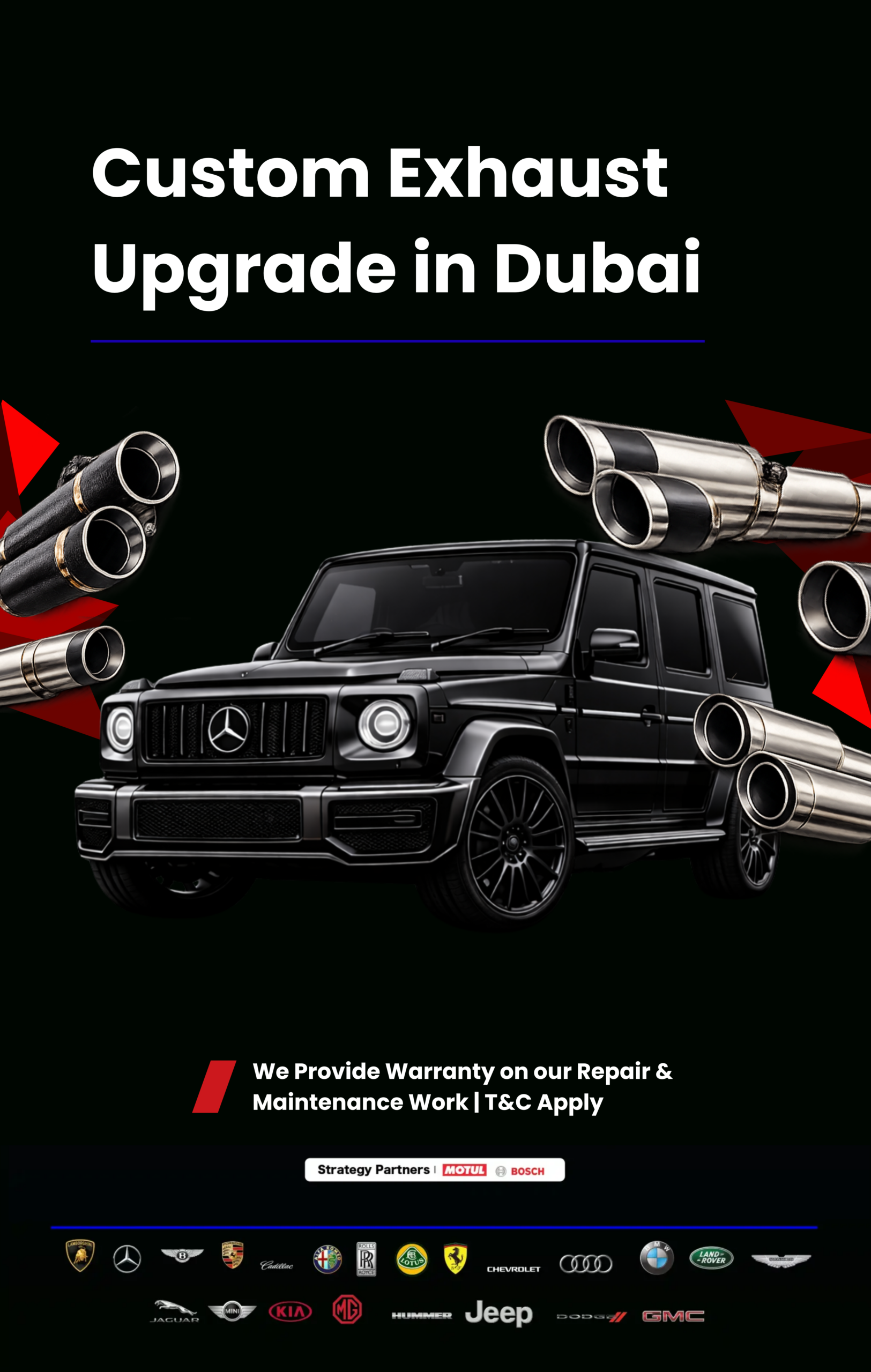 Custom Exhaust Upgrade in Dubai