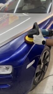 Rolls Royce Wraith paint correction and touch up preparation
