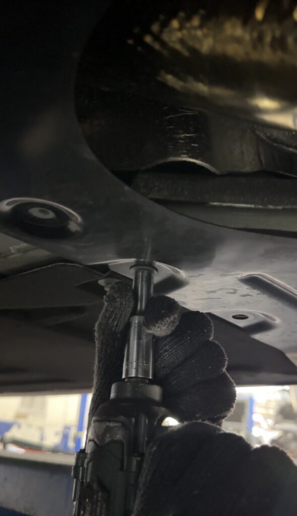 Ferrari Purosangue engine oil draining service in Dubai